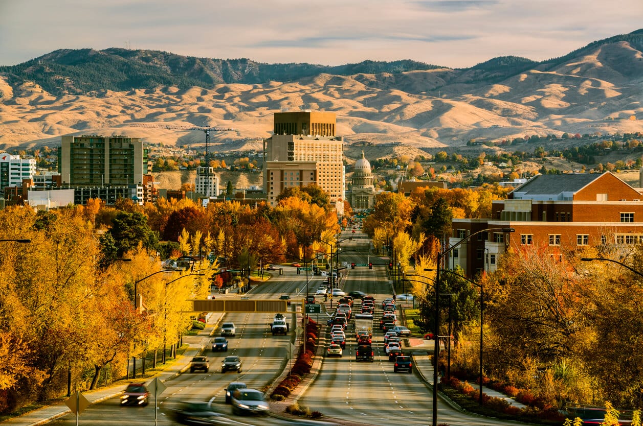 this is a phot of downtown Boise Idaho