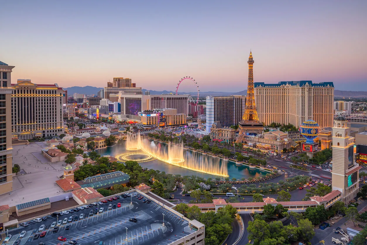 this is a photo of downtown Las Vegas